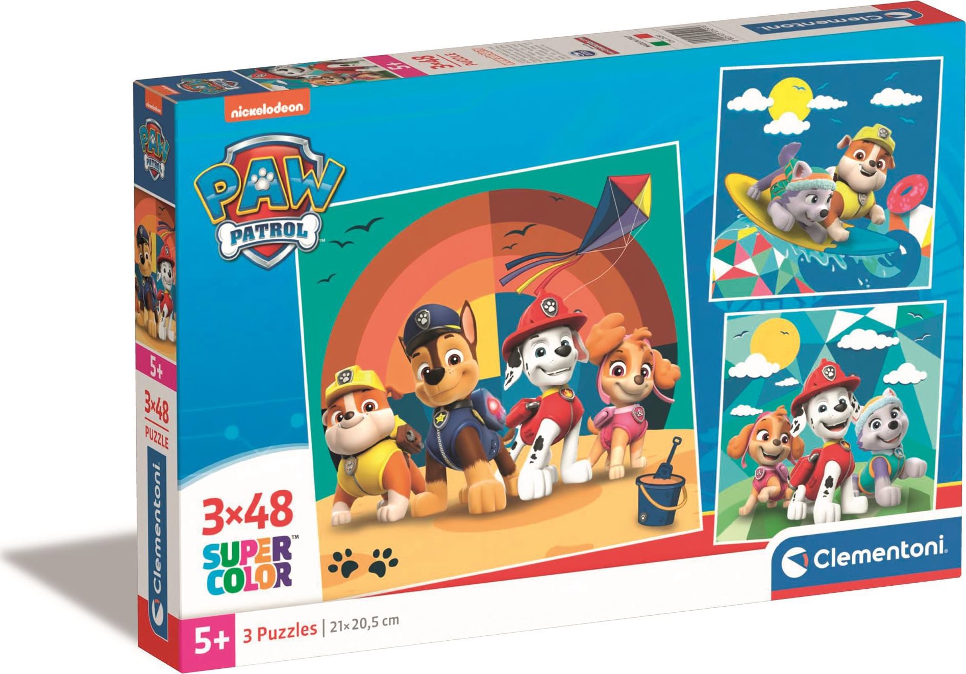 Clementoni Puzzle Tlapková patrola: Hlídka 3 × 48 dílků