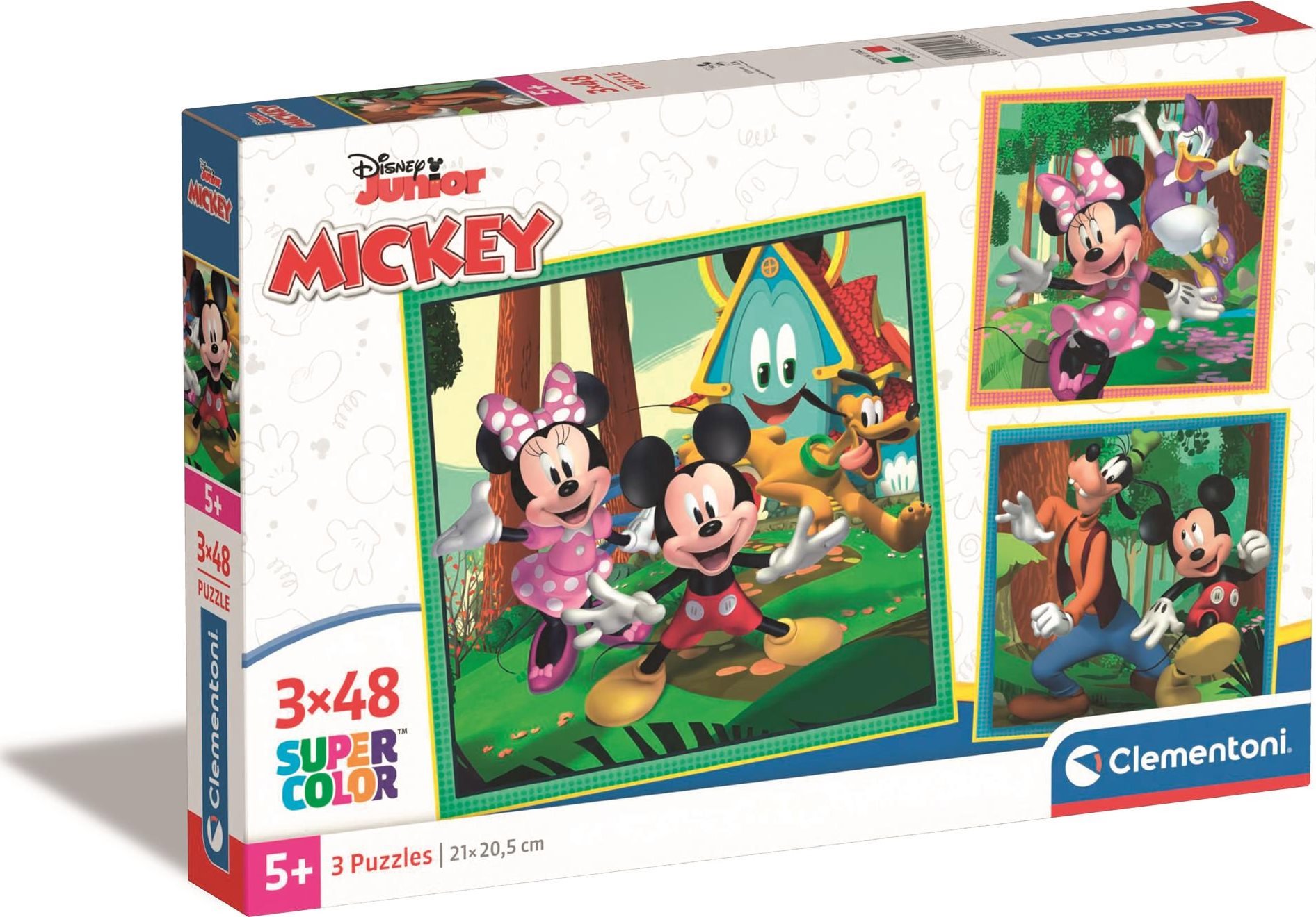 Clementoni Puzzle Mickey a kamarádi 3 × 48 dílků