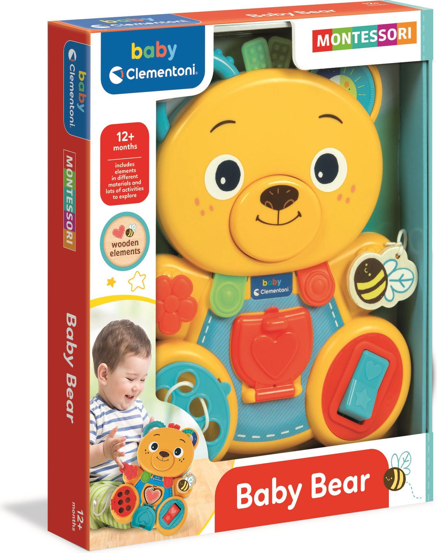 CLEMENTONI Baby Montessori medvedík