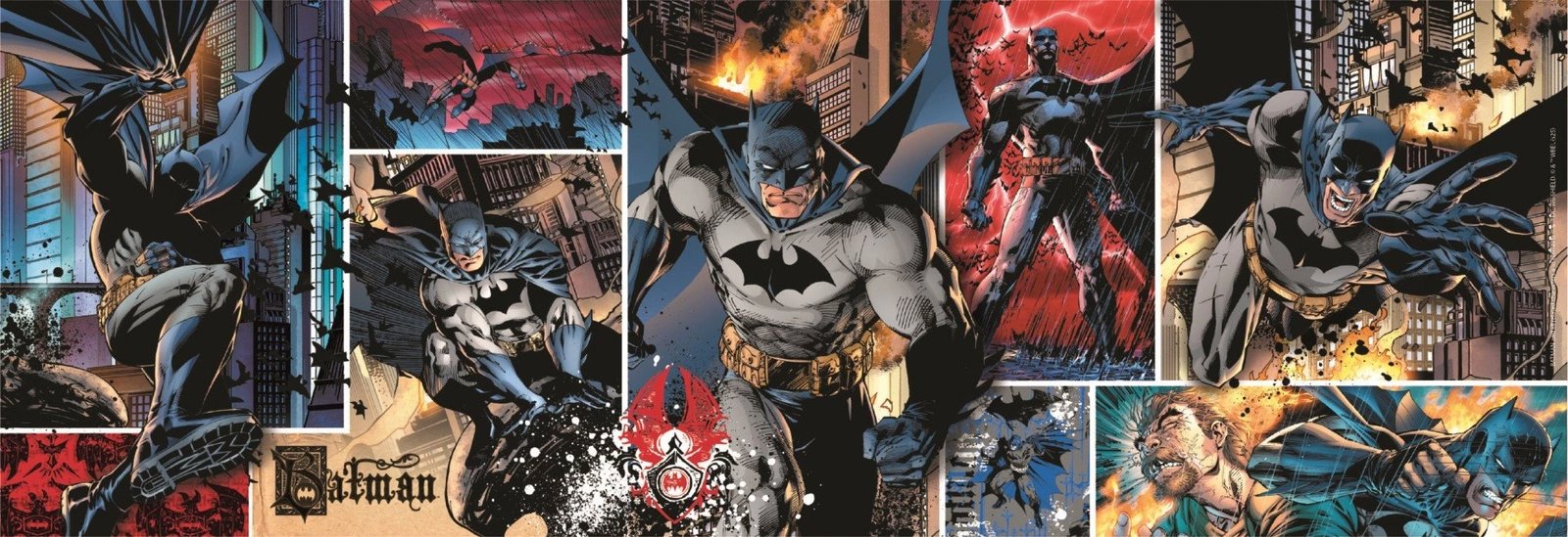 CLEMENTONI Panoramatické Puzzle Batman 1000 dielikov