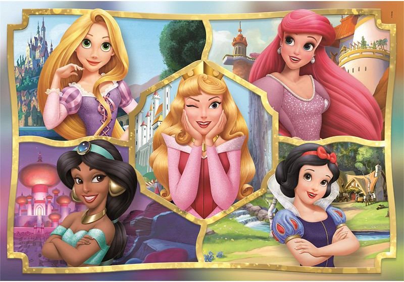 CLEMENTONI Puzzle Disney princezné SUPER 104 dielikov