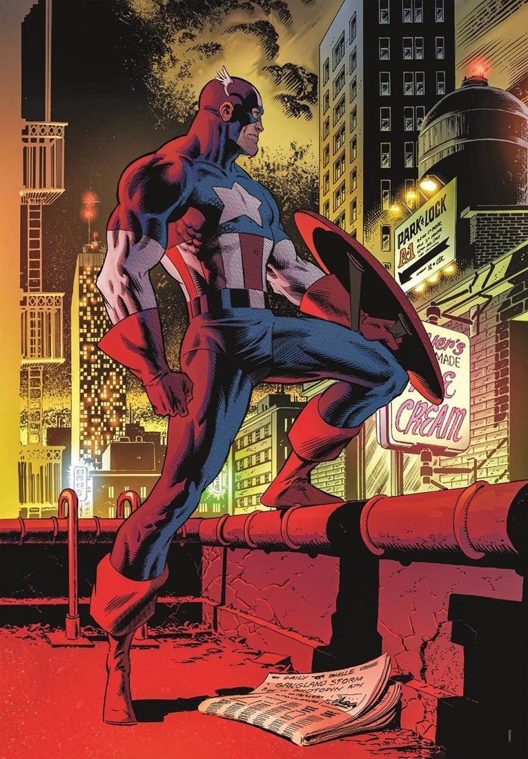 CLEMENTONI Puzzle Marvel: Kapitán Amerika 1000 dielikov