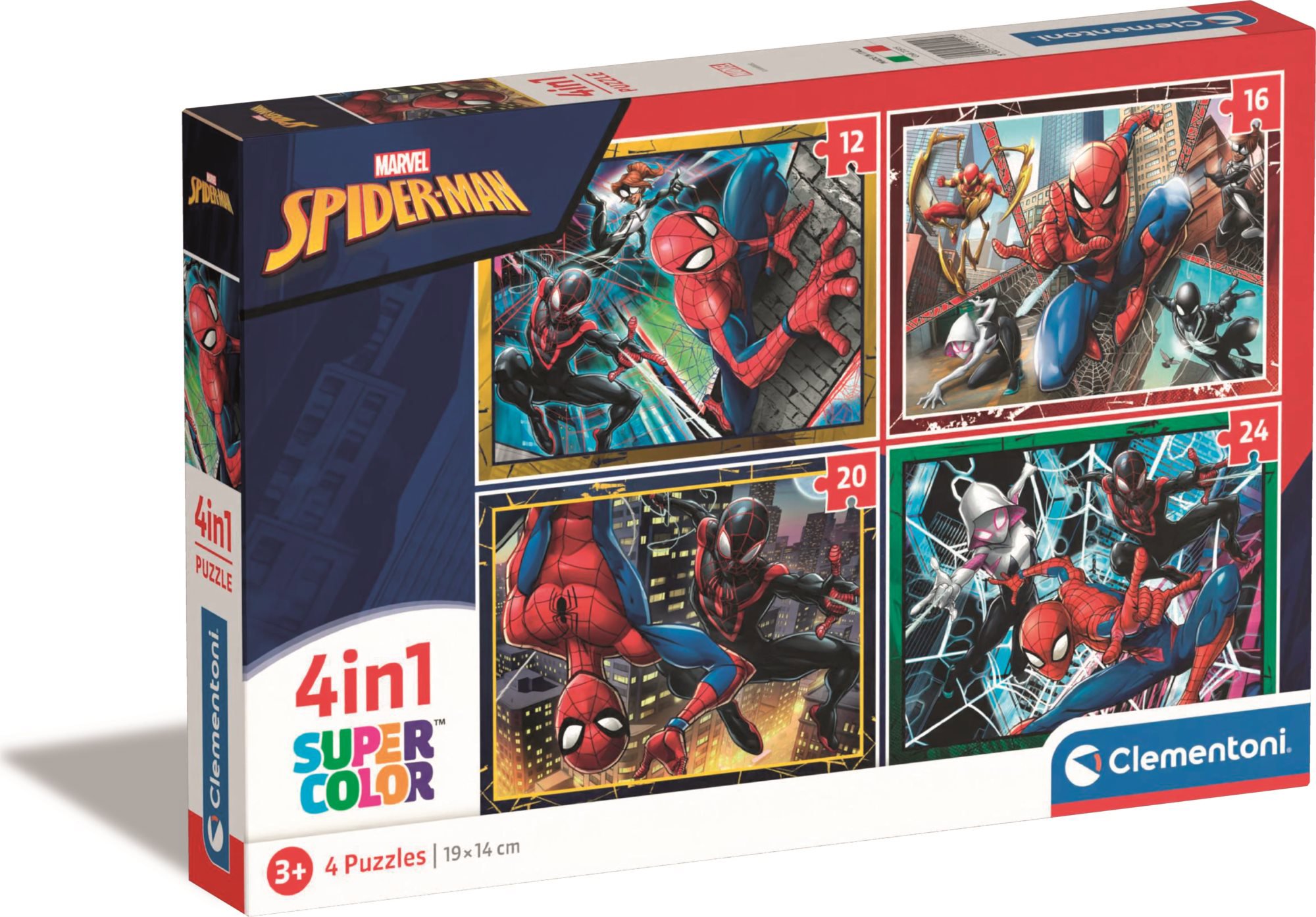Clementoni Spiderman 4 v 1 (12 + 16 + 20 + 24 dílků)
