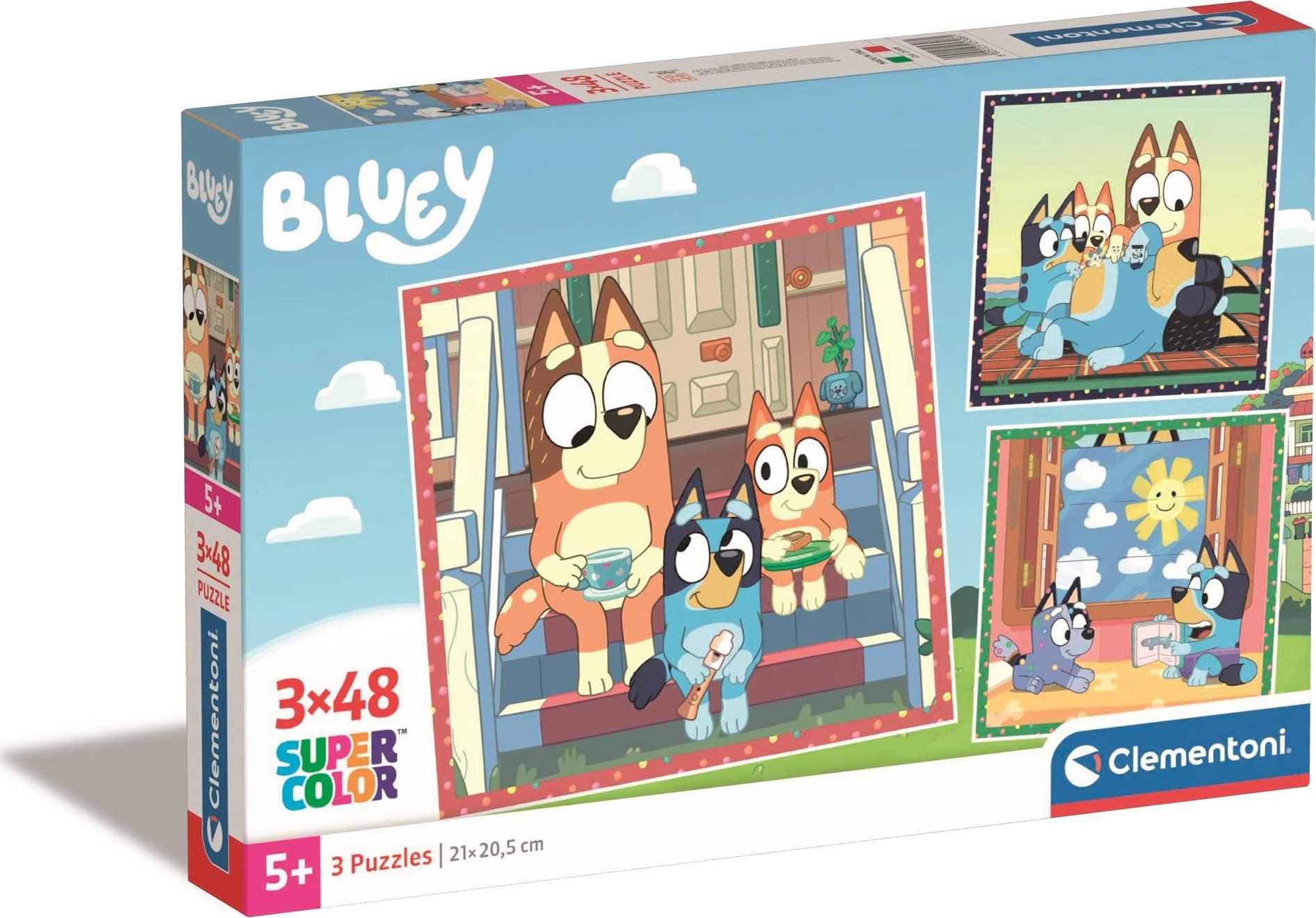 Clementoni Bluey 3× 48 dielikov