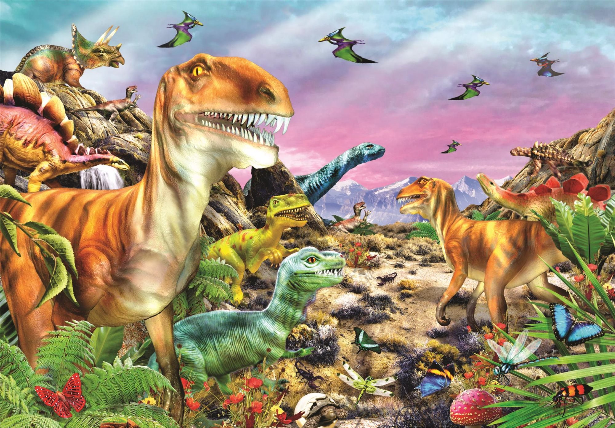 Clementoni Krajina dinosaurov 104 dielikov