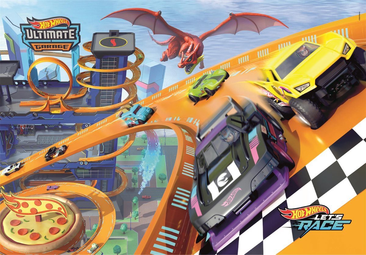 Clementoni Hot Wheels 104 dielikov