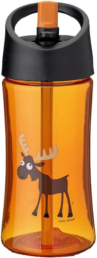 Carl Oscar Water Bottle – Detská fľaša na vodu 0,35 l; oranžová