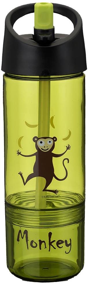 Carl Oscar Water Bottle 2 in 1 – Detská fľaša na vodu 2 v 1, limetková