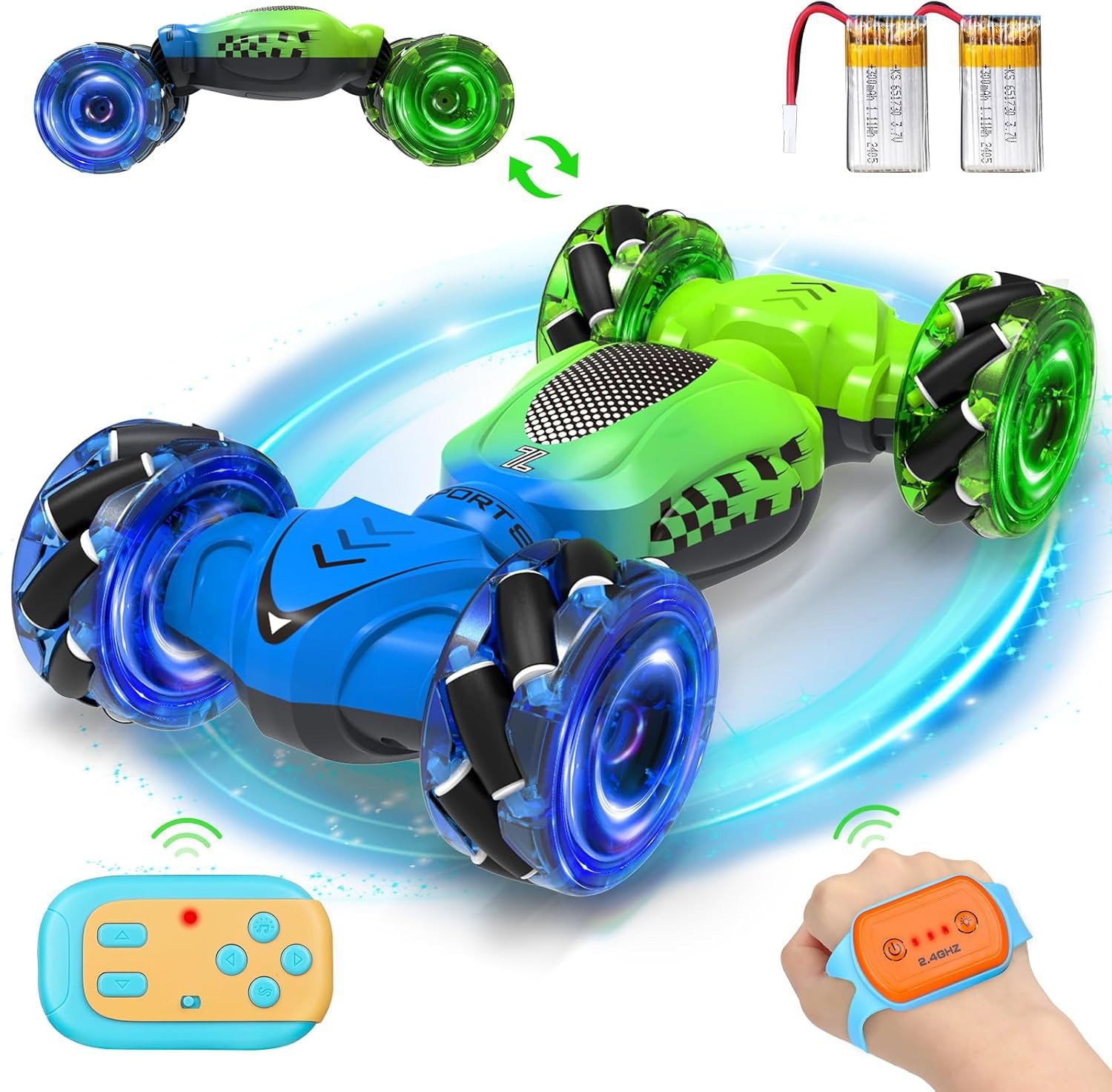 Fosgoit RC mini drift auto 4WD 360° otočné, so svetlami