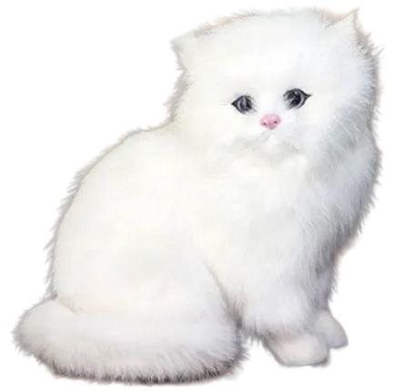 CutePets plyšová mačka – biela