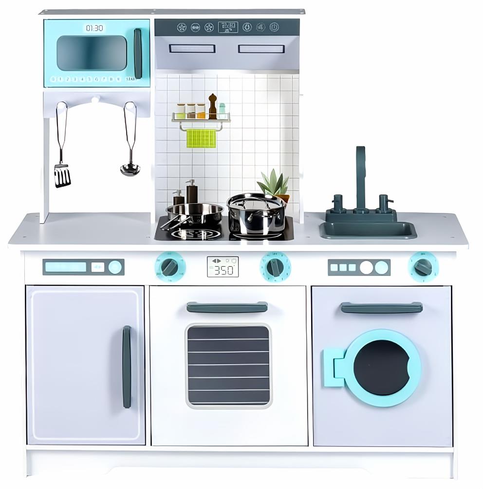Derrson Sofia XXL detská drevená kuchynka s príslušenstvom