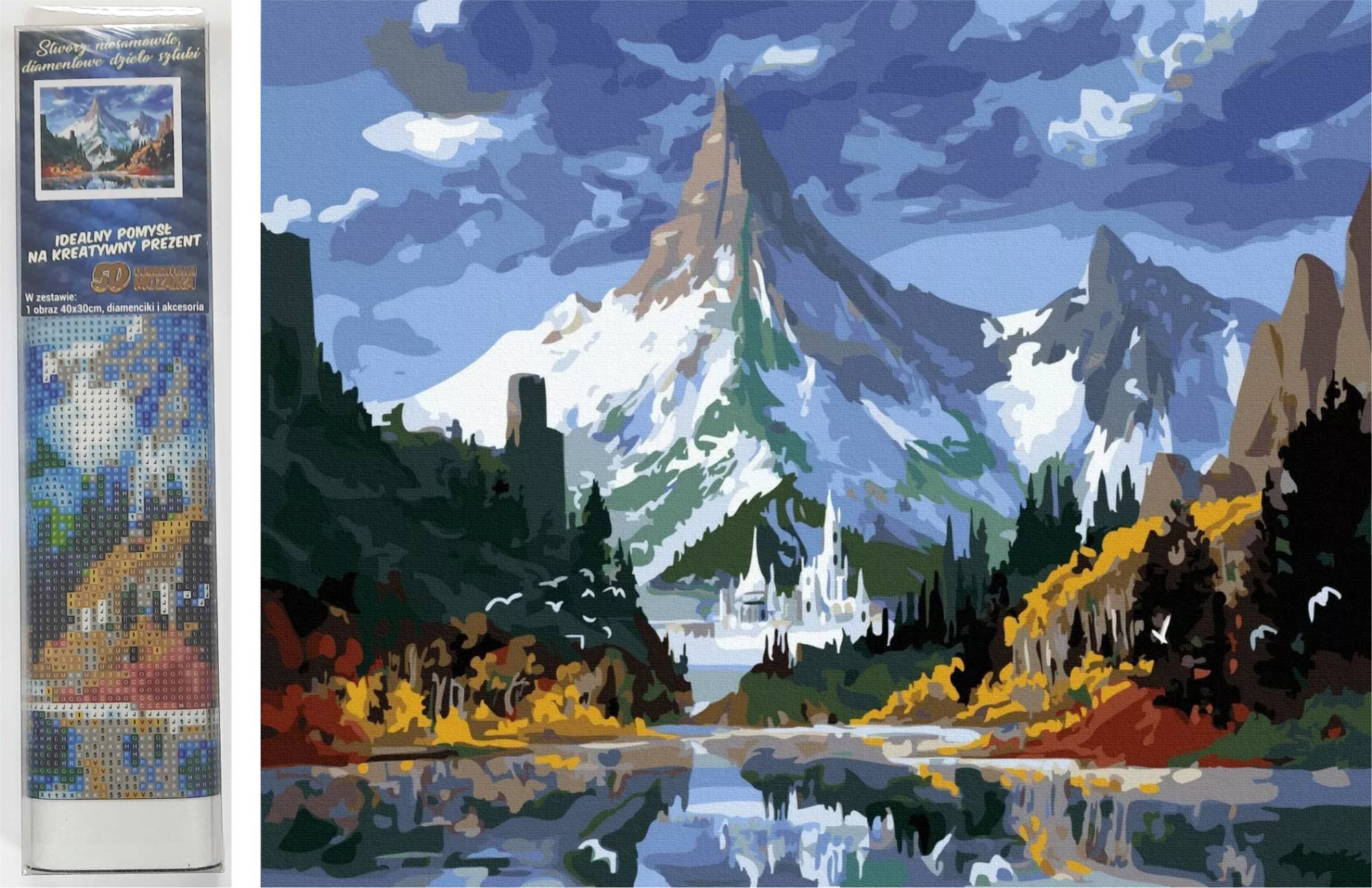 Norimpex Ledový zámek v horách 40 × 30 cm