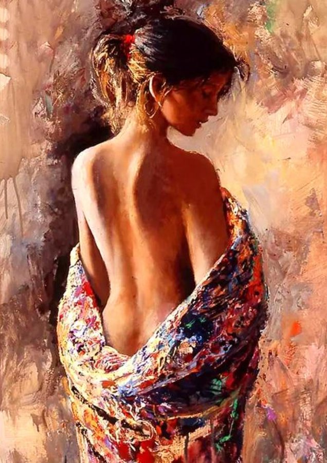 Norimpex Akt v barvách vášně 40 × 30 cm
