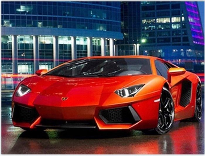 Norimpex Ferrari ve městě 40 × 30 cm
