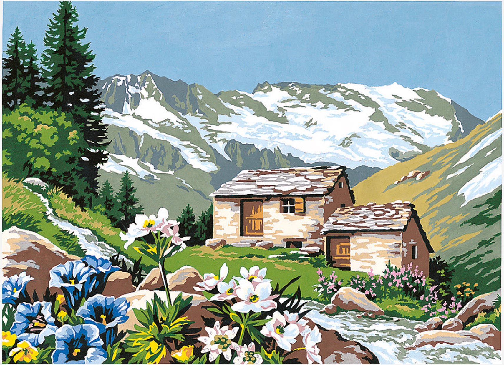 Norimpex Horská chata 40 × 30 cm