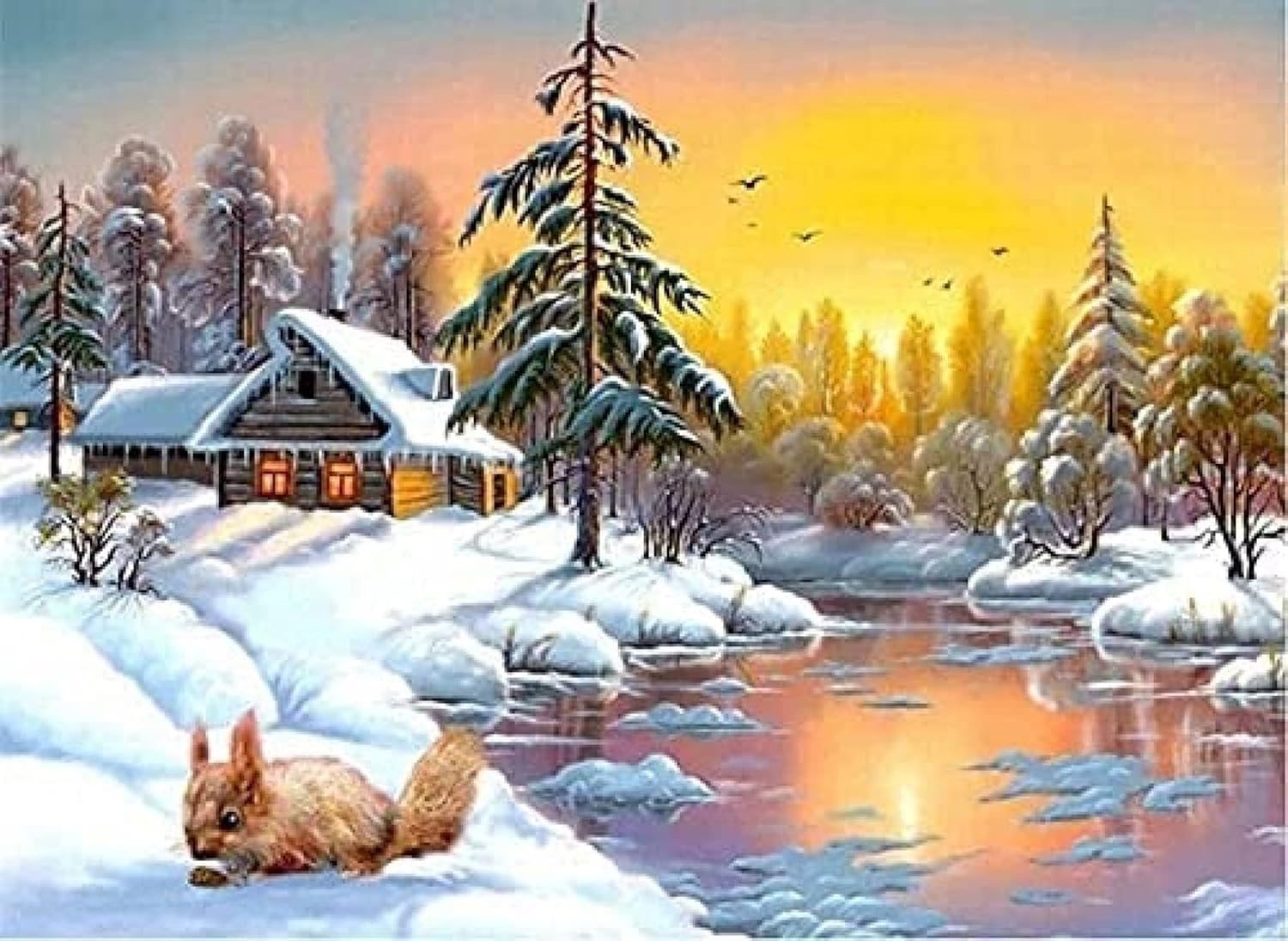 Norimpex Odlesky zimního slunce 40 × 30 cm