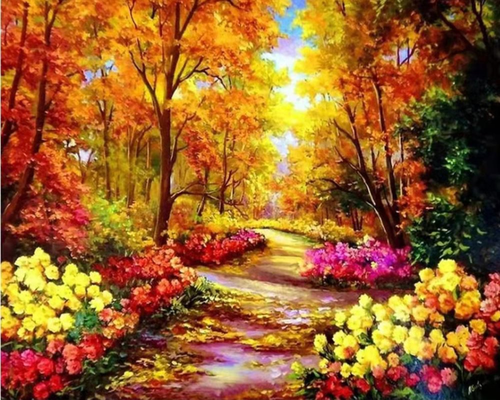 Norimpex Barvy podzimní zahrady 40 × 30 cm