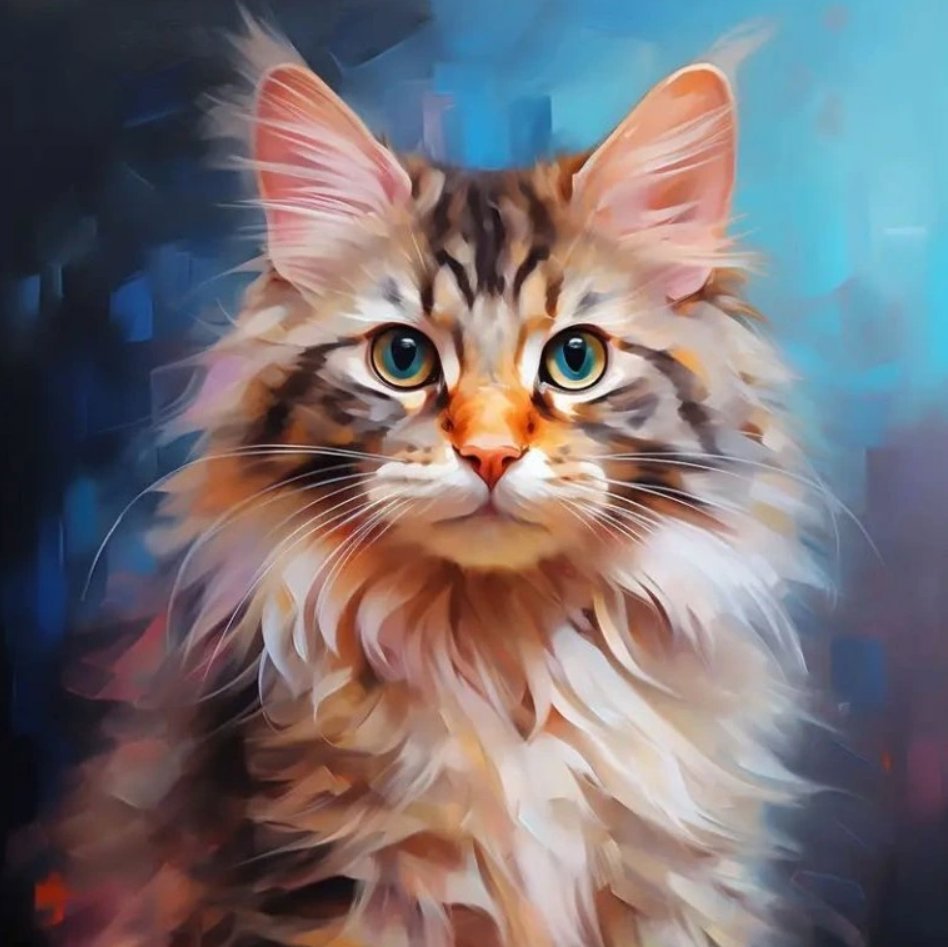 Norimpex Mramorovaná mačka 30 × 40 cm
