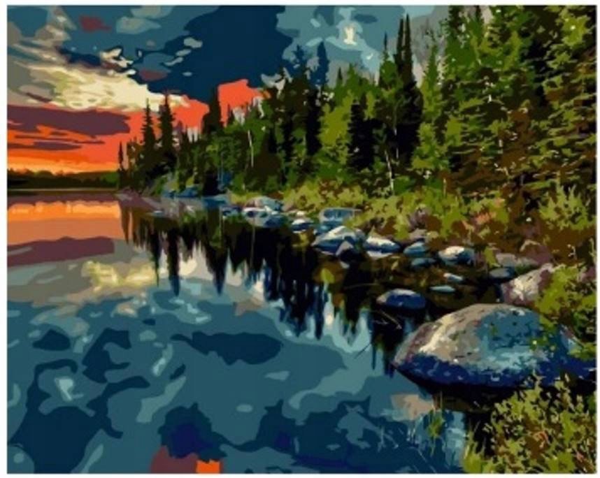 Norimpex Les pri jazere 30 × 40 cm