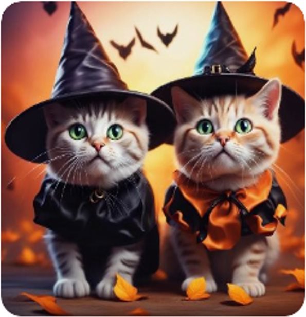 Norimpex Mačací Halloween 30 × 40 cm