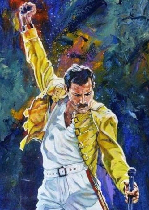 Norimpex Freddie Mercury 30 × 40 cm