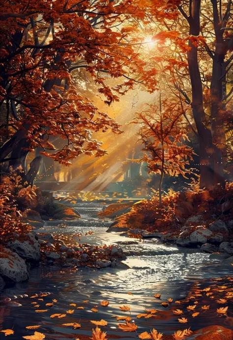 Norimpex Jesenný potok 30 × 40 cm