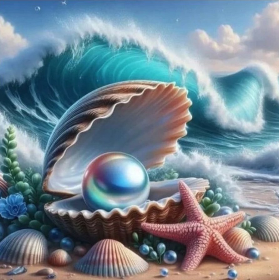 Norimpex Perla v mušli 30 × 40 cm