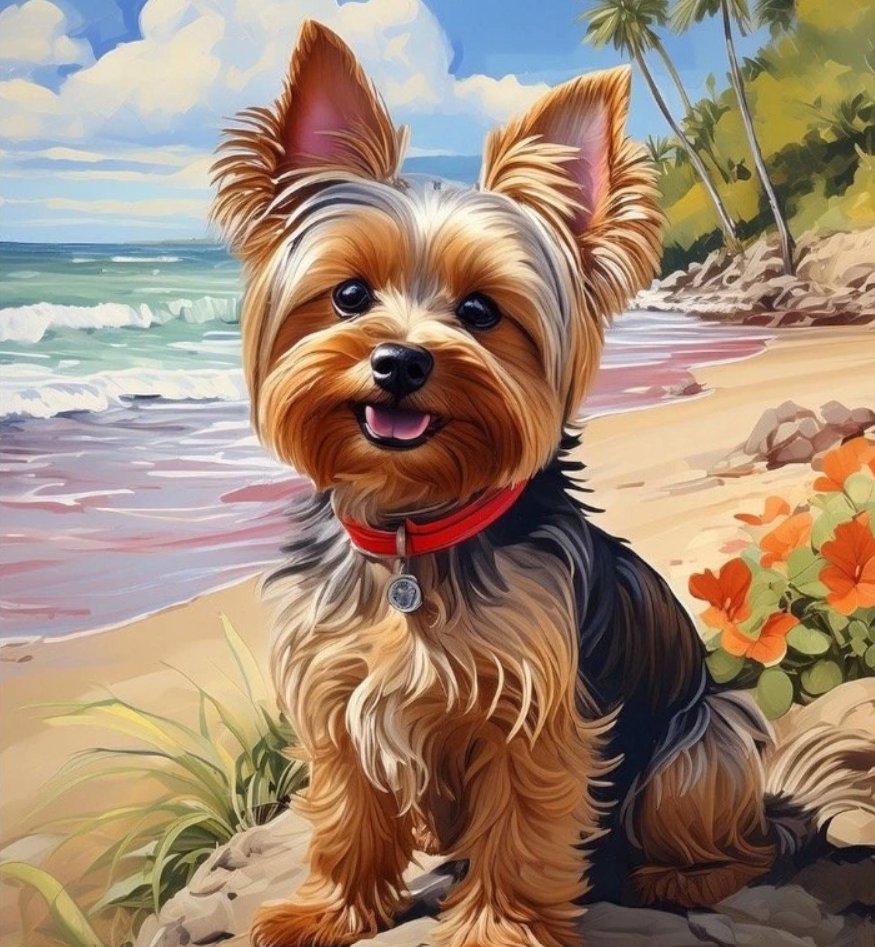 Norimpex Yorkshir na pláži 30 × 40 cm