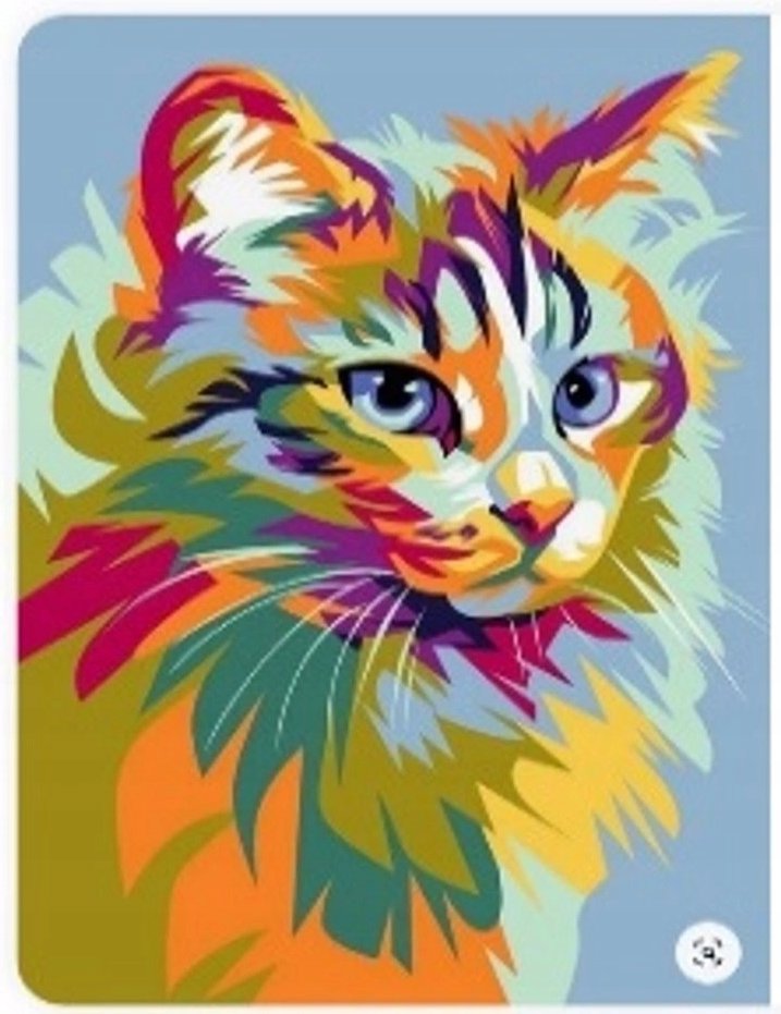 Norimpex Pastelová mačka 30 × 40 cm