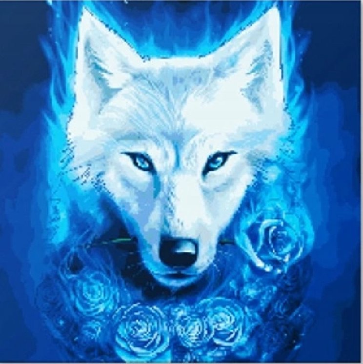 Norimpex Magický vlk 30 × 40 cm
