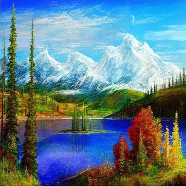Norimpex Horské jazero 30 × 40 cm