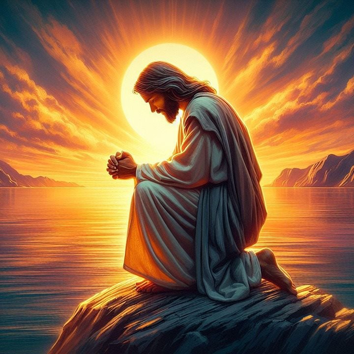 Norimpex Modliaci sa Ježiš 30 × 40 cm