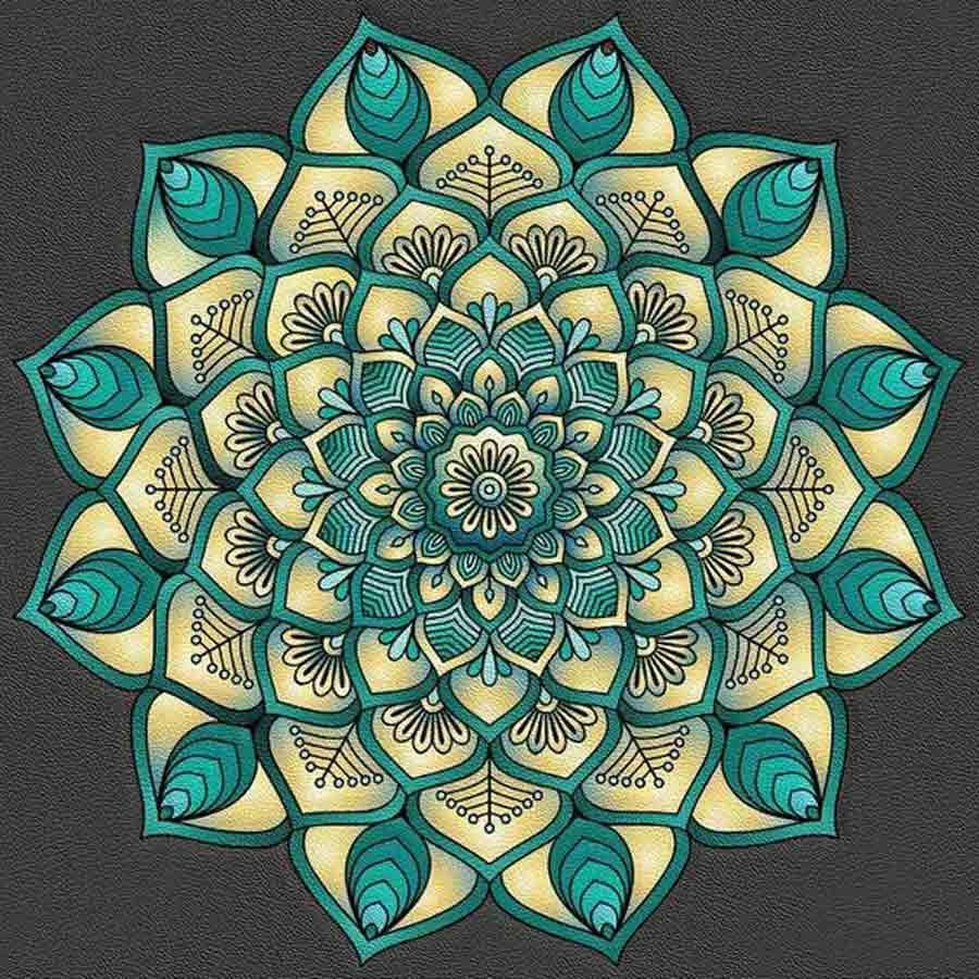 Norimpex 7D Tyrkysová mandala 30 × 40 cm