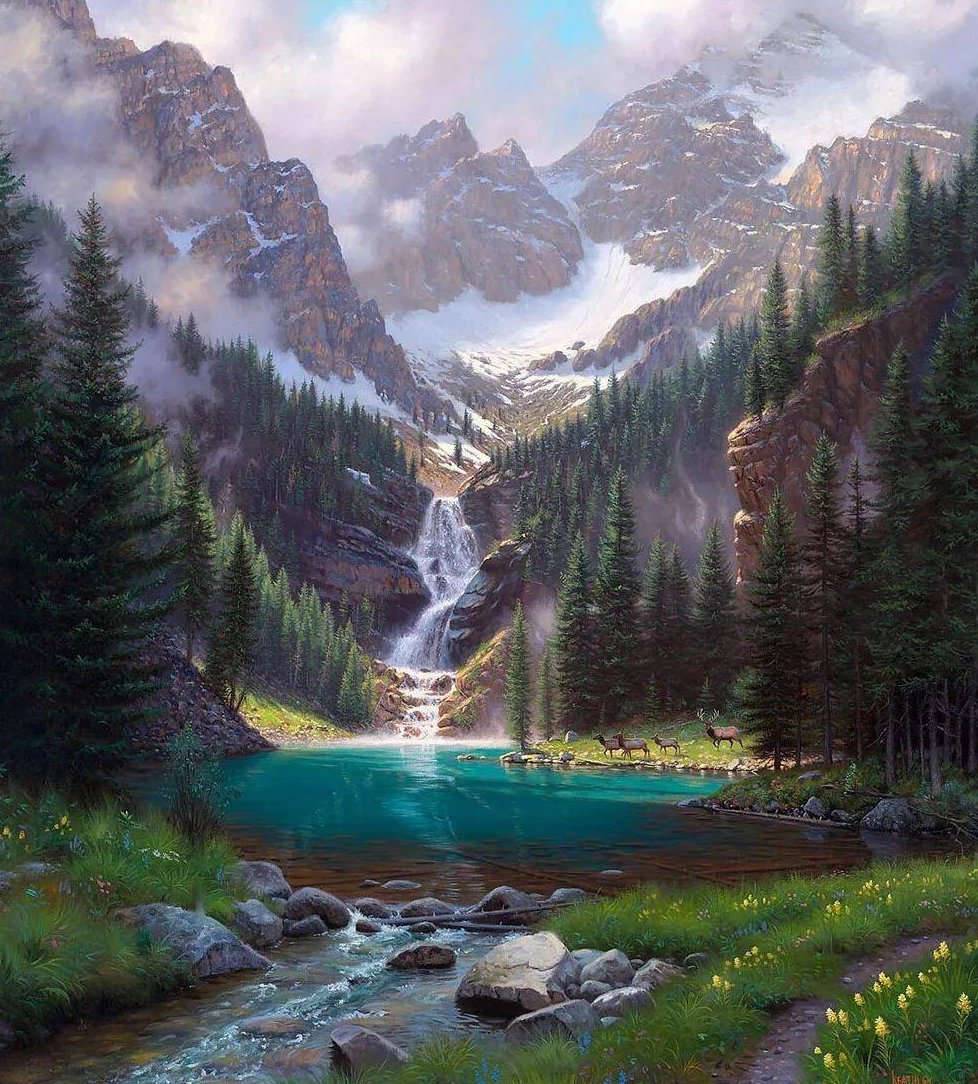 Norimpex Horský potok 30 × 40 cm