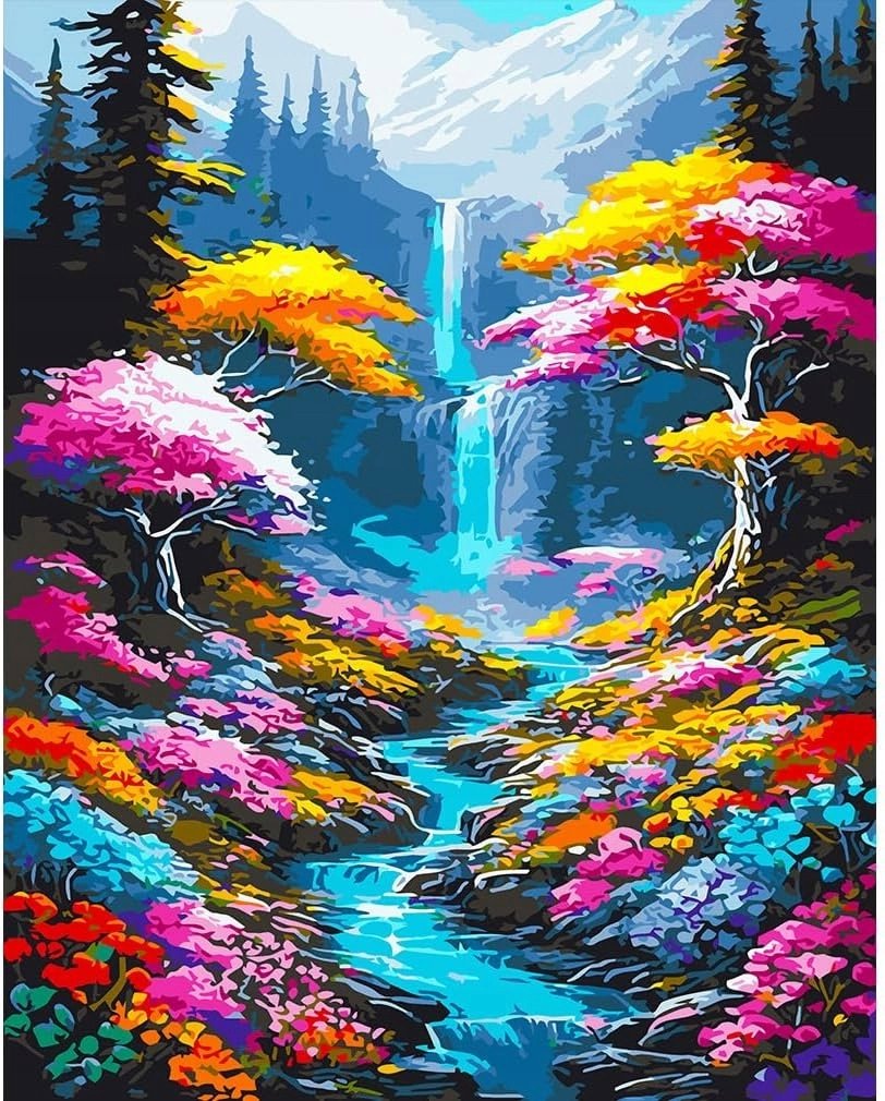 Norimpex Vodopád a rieka v lese 30 × 40 cm