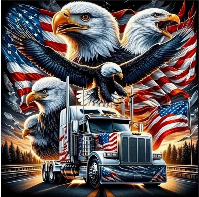 Norimpex Americký truck 30 × 40 cm