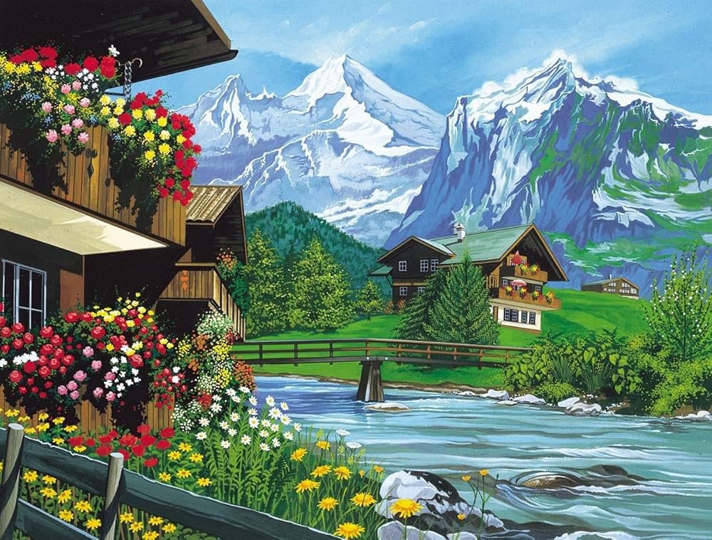 Norimpex Domček v horách 30 × 40 cm