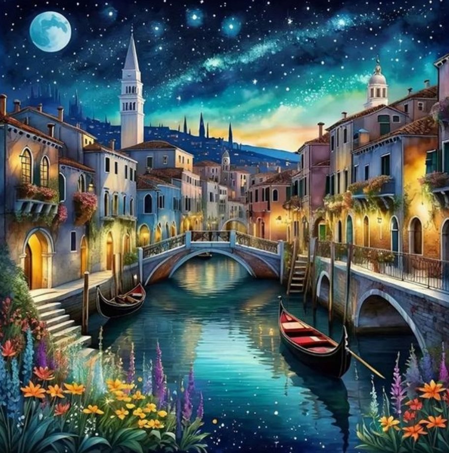 Norimpex Nočné Benátky 30 × 40 cm