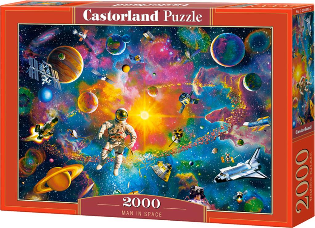 CASTORLAND Puzzle Človek vo vesmíre 2000 dielikov