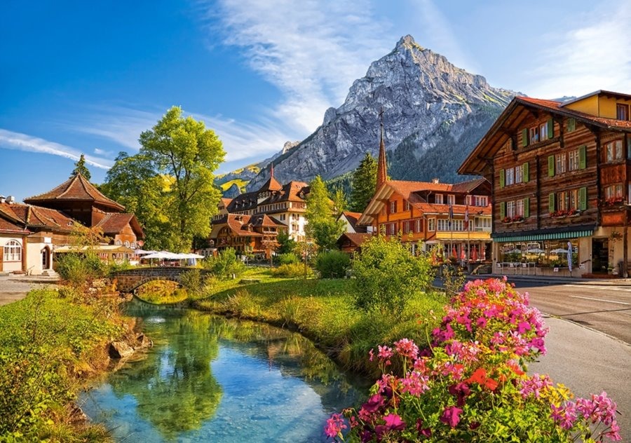 CASTORLAND Puzzle Kandersteg, Švajčiarsko 500 dielikov