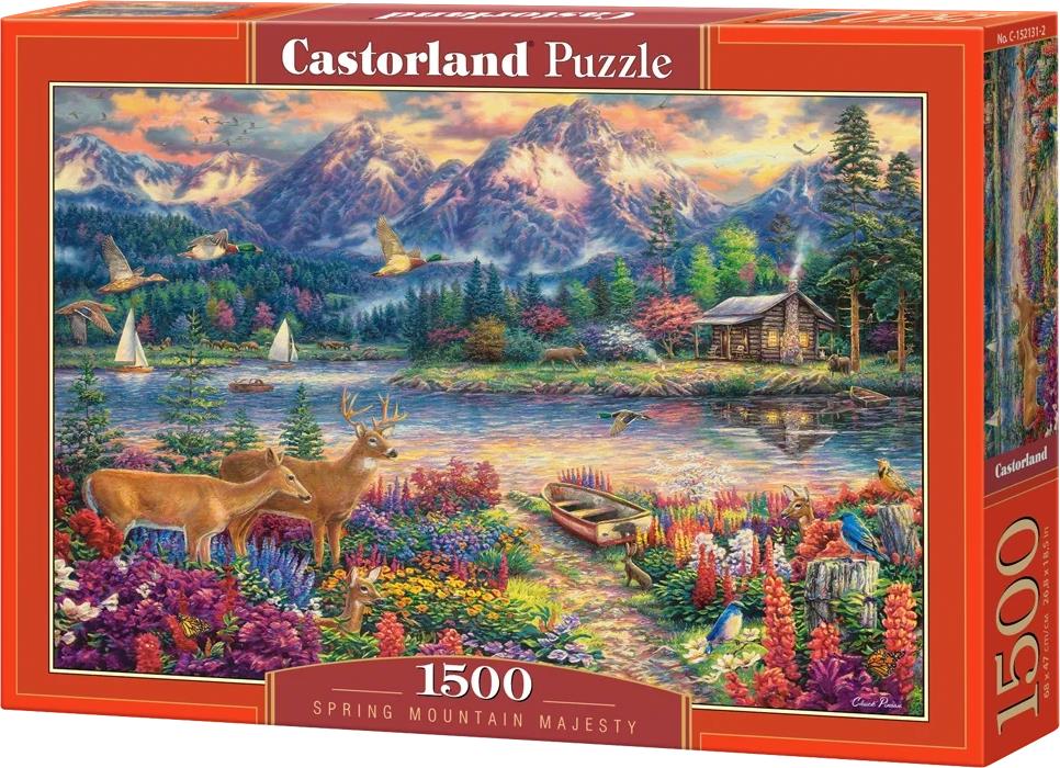 CASTORLAND Puzzle Majestát jarných hôr 1500 dielikov