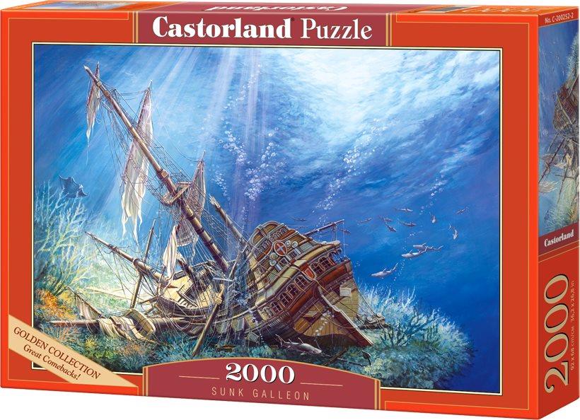 CASTORLAND Puzzle Potopená galeóna 2000 dielikov