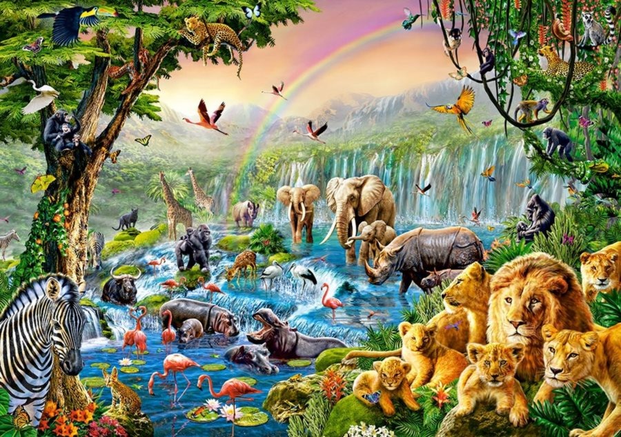 CASTORLAND Puzzle Rieka v džungli 500 dielikov