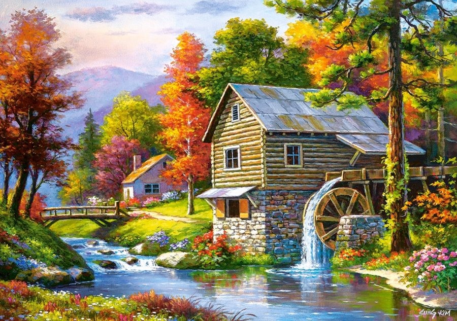 CASTORLAND Puzzle Starý mlyn 500 dielikov