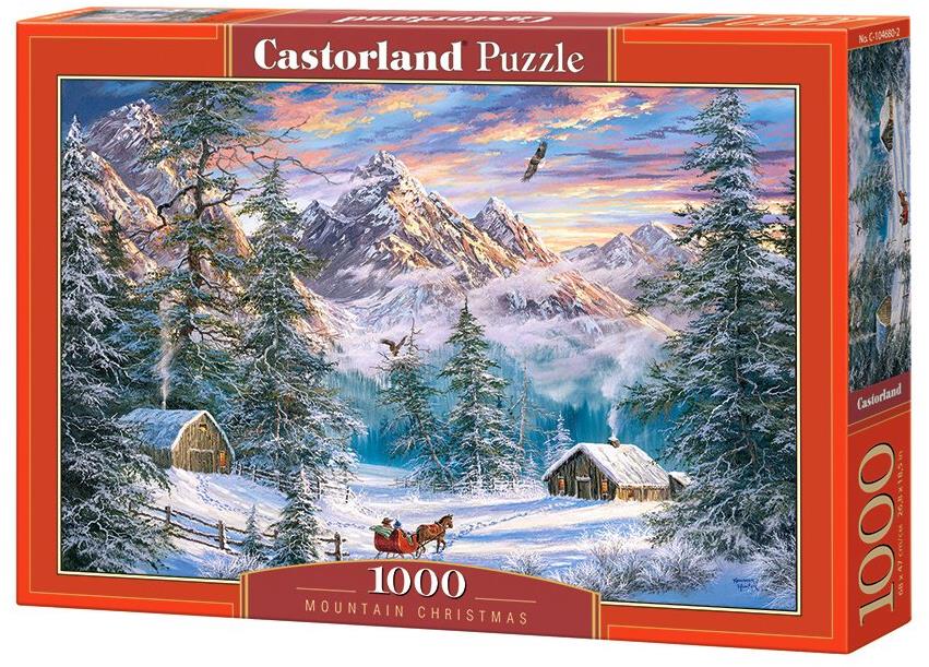 CASTORLAND Puzzle Vianoce na horách 1000 dielikov