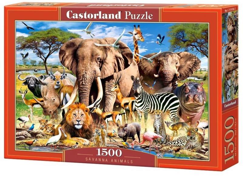 CASTORLAND Puzzle Zvieratá zo savany 1500 dielikov