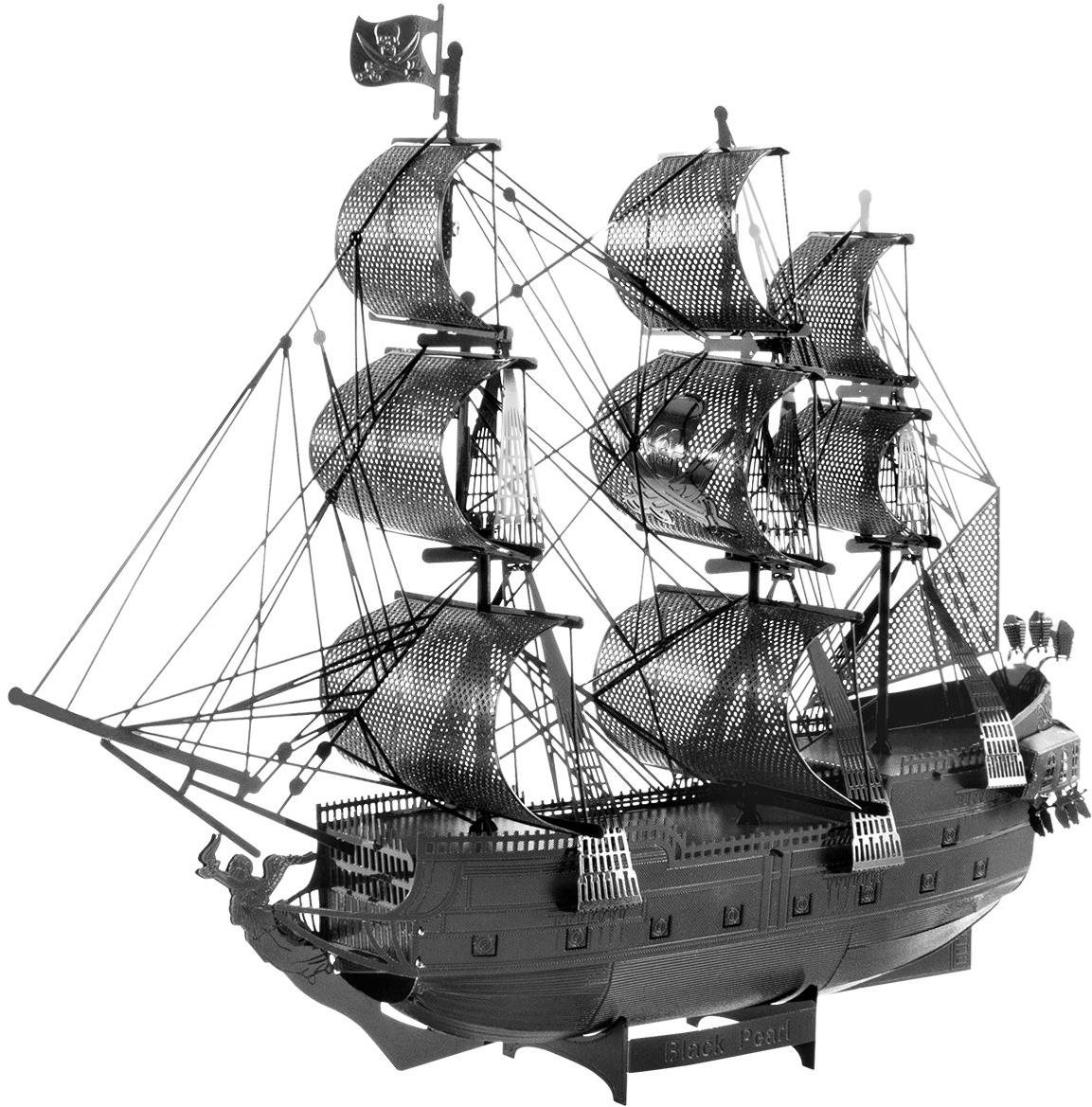 Metal Earth 3D puzzle Black Pearl – Čierna Perla – čierne (ICONX)