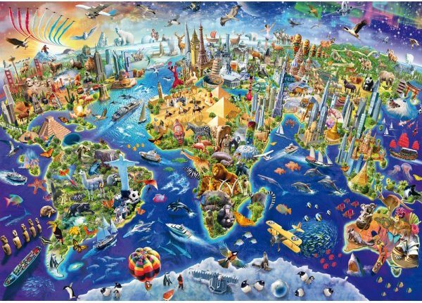 Schmidt Puzzle Objavuj svet 1000 dielikov
