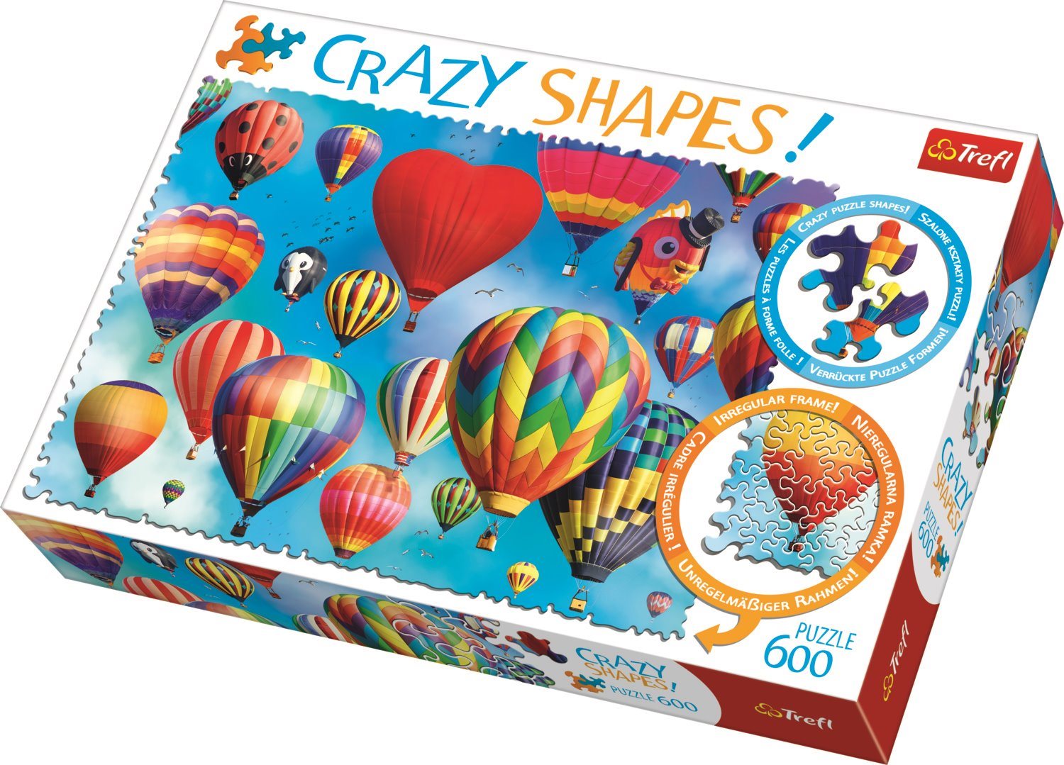 Trefl Crazy Shapes puzzle Farebné balóny 600 dielikov