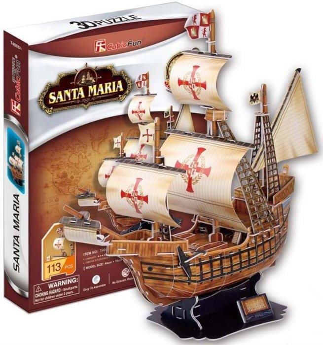 Cubicfun 3D puzzle Loď Santa Maria 113 dielikov